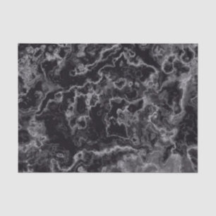 Black Marble Tissue Paper