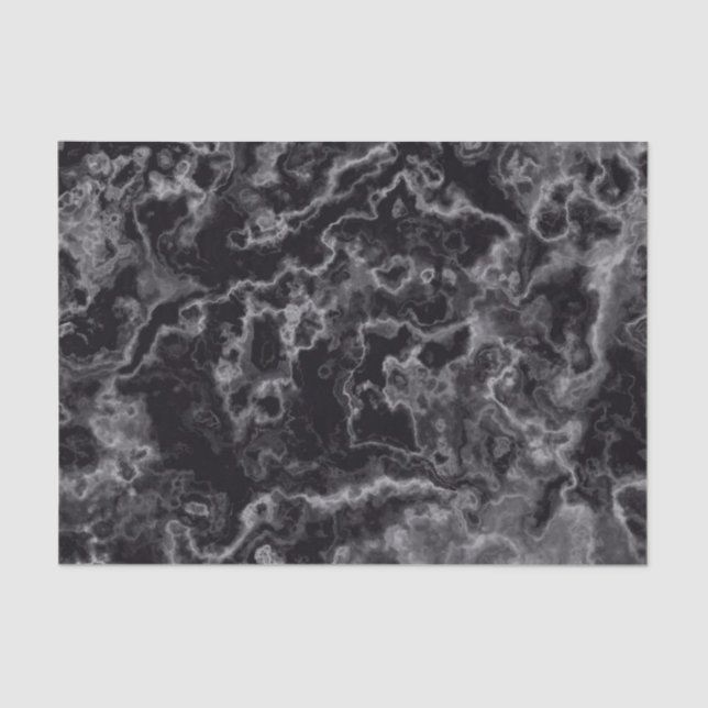 Black Marble Tissue Paper (Front)