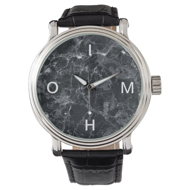 Black marble watch (Front)