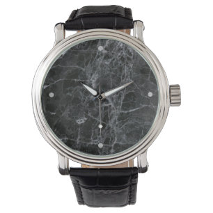 Black marble watch