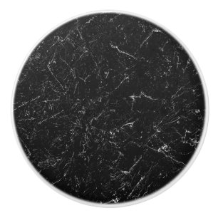 Black marble with white drawer handle, door knob