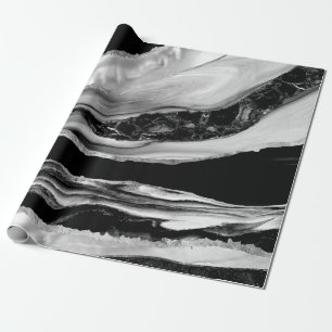 Black Marbles and Mother of Pearl Wrapping Paper