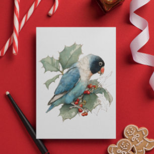 Black Masked Lovebird sketch Postcard