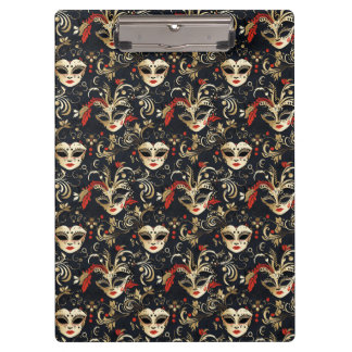 Black Masquerade Mask  Clipboard