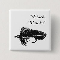 Black Matuka streamer for fly fishing, fly tying