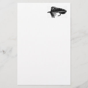 "Black Matuka Streamer" Trout Fly Stationery