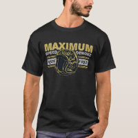 Black Maximum Speed Demon Motorcycle Shirt
