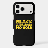 BLACK MEDALLIONS NO GOLD