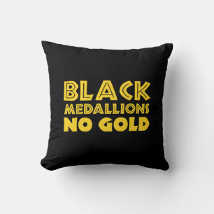 BLACK MEDALLIONS NO GOLD CUSHION
