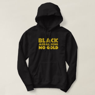 BLACK MEDALLIONS NO GOLD HOODIE