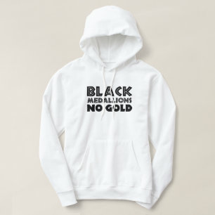 BLACK MEDALLIONS NO GOLD HOODIE