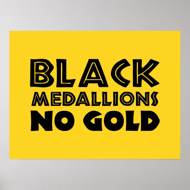 BLACK MEDALLIONS NO GOLD POSTER (Front)