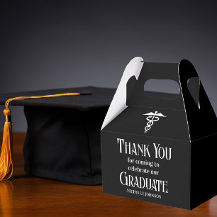 Black Medical School Customised Graduation Party Favour Box