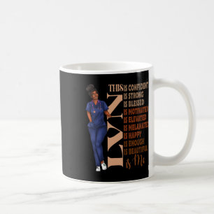 Black Melanin Lvn Africa Black History Month Afro Coffee Mug