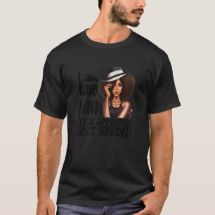 Black Melanin Queen Curly Natural Afro African Ame T-Shirt
