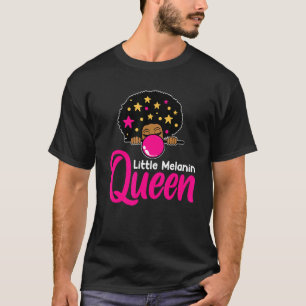 Black Melanin School Queen Black Queen Afro Melani T-Shirt