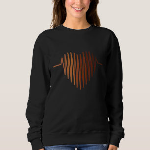 Black Melanin Skin Tone Heart Rate Black History P Sweatshirt