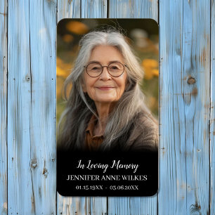 Black Memorial Poem Sympathy Funeral Prayer Card