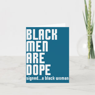 Black men are black history month juneteenth women card