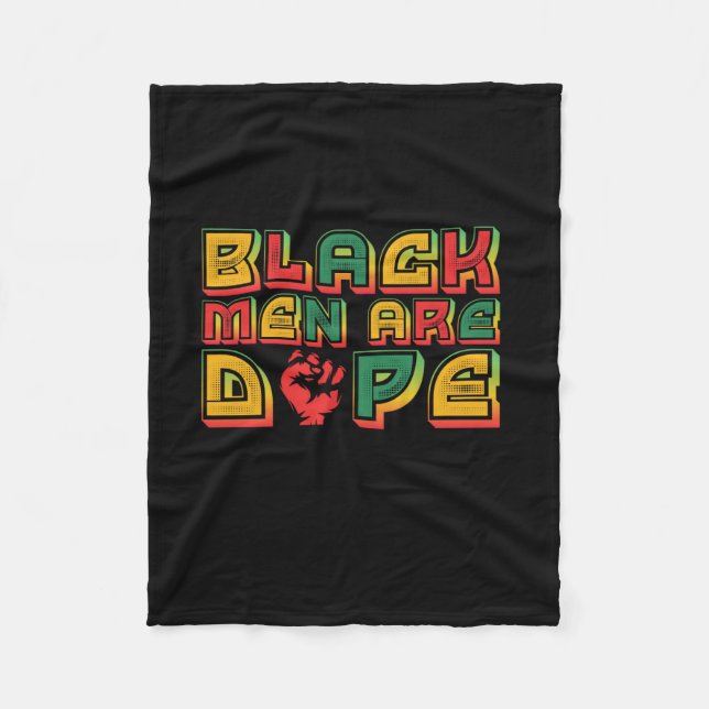 black_men_are_dope_01 fleece blanket (Front)