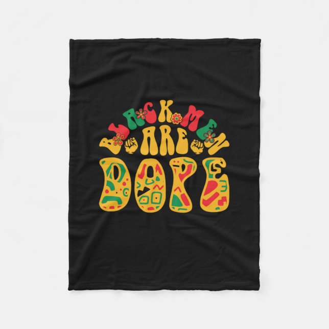 black_men_are_dope_02 fleece blanket (Front)
