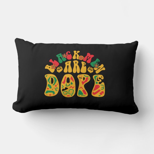 black_men_are_dope_02 lumbar cushion (Front)