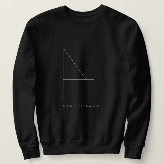 Black Men'S Ball (Noble Elegance) Sweatshirt (Design Front)
