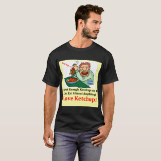 Black Men's T-Shirt I Love Ketchup