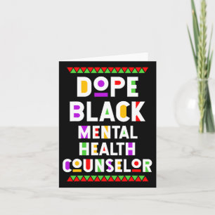 Black Mental Health Counsellor African American Jo Card