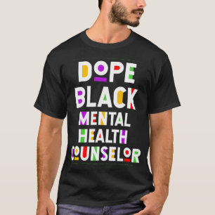 Black Mental Health Counsellor African American Jo T-Shirt