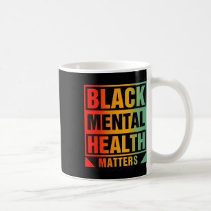 Black Mental Health Problems Human Brain Counsello Coffee Mug