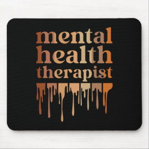 Black Mental Health Therapist African American Mouse Pad
