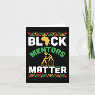 Black Mentors Problem African Heritage Black Histo Card