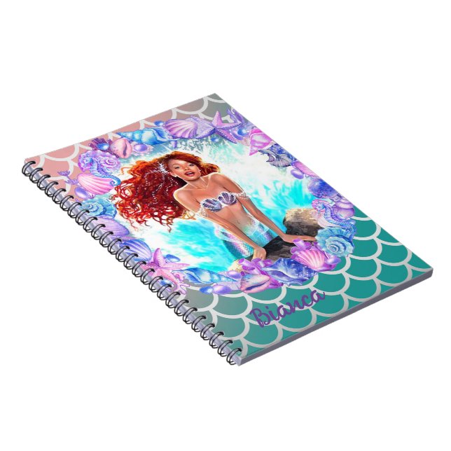 Black Mermaid Notebook (Right Side)