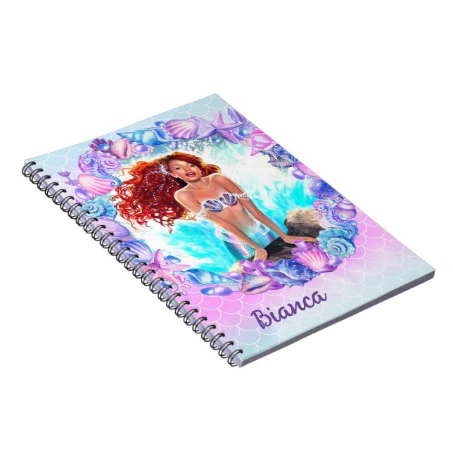 Black Mermaid Notebook (Right Side)