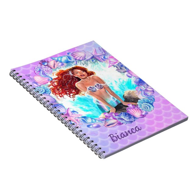 Black Mermaid Notebook (Right Side)