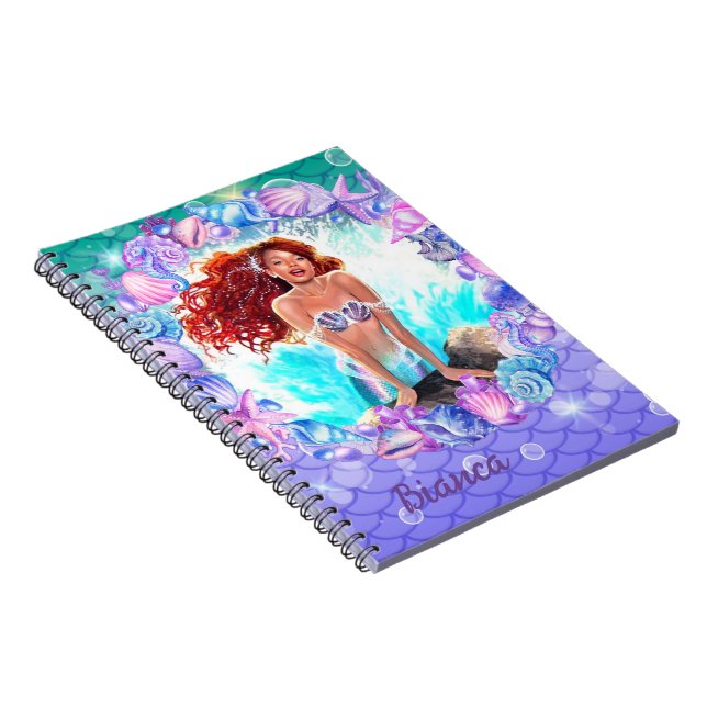 Black Mermaid Notebook (Right Side)
