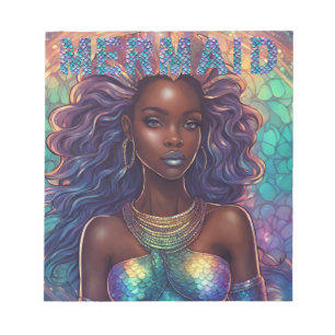 Black Mermaid Notepad