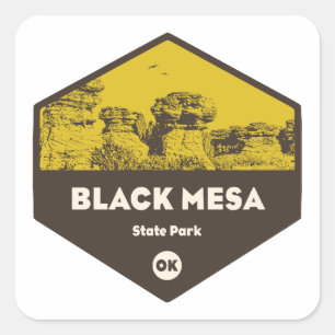 Black Mesa State Park Oklahoma Square Sticker