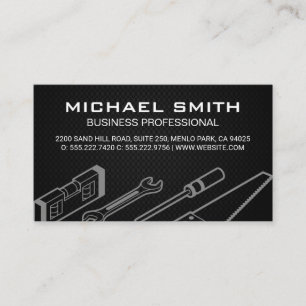 Black Mesh Hardware Tools Business Card