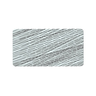 Black Messy lines special gift Label