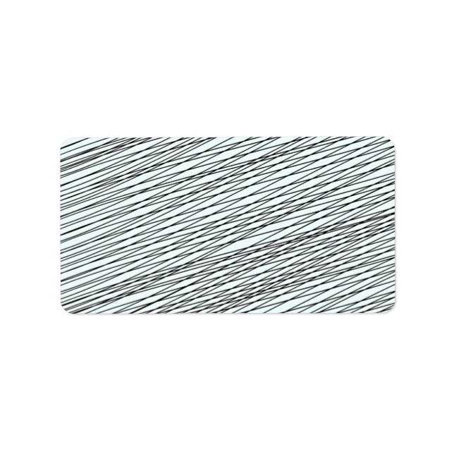 Black Messy lines special gift Label (Front)