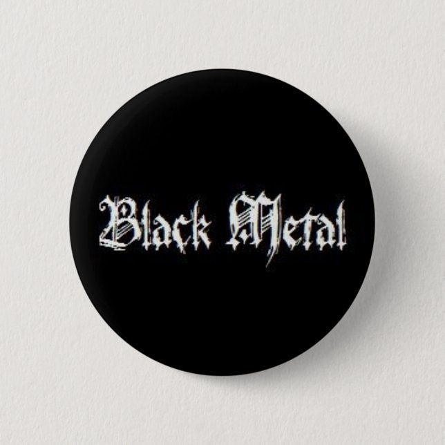 BLACK METAL 6 CM ROUND BADGE (Front)