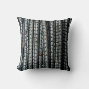 Black metal bars cushion