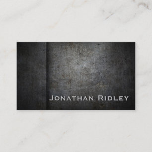 Black METAL Business Cards