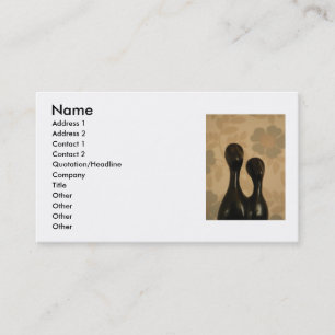 Black Metal Figures Business Card