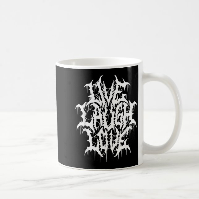 Black Metal Parody Funny Typography Coffee Mug (Right)
