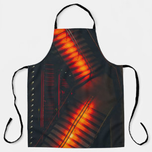 Black metal stair apron