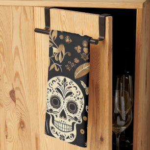 Black Mexican Tea Towel