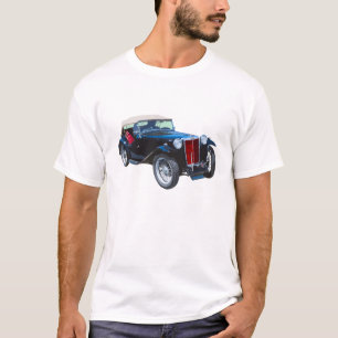 Black Mg Tc Antique Car T-Shirt